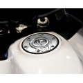 Motocorse NEW DESIGN Billet Aluminum Gas Cap for Ducati Multistrada V4 / 1200 / 1260 / 950, Diavel 1260, and Hypermotard 950
